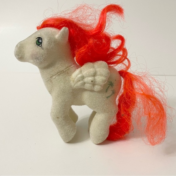 Vintage 1985 My Little Pony MLP G1 Paradise So Soft Flocked Paradise Palm Trees - Picture 16 of 16